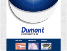 Tablet Screenshot of dumont-instruments.com